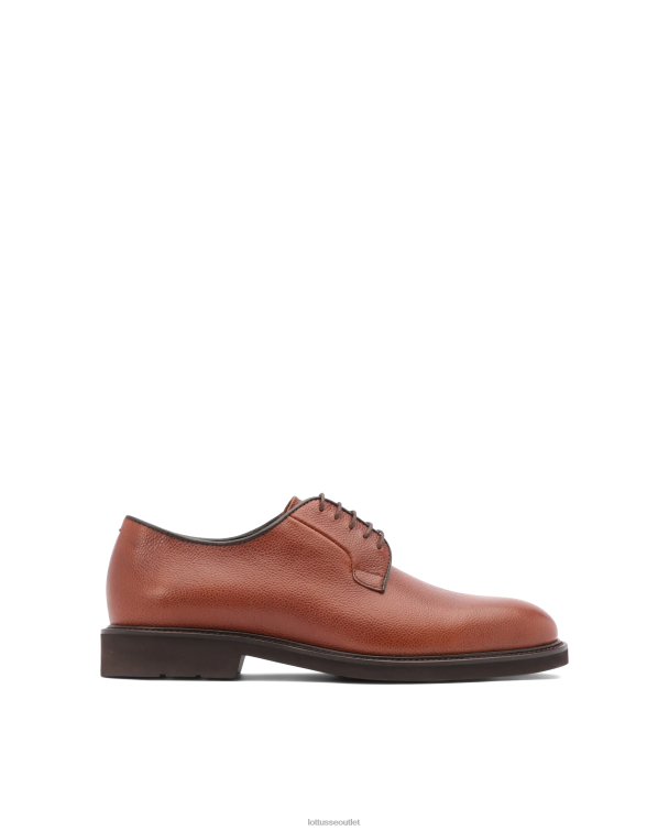 muži Lottusse obuv hnedá 0060N152 baltimore embossy grain teľacie derby