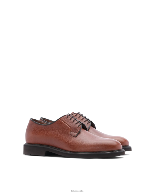 muži Lottusse obuv hnedá 0060N152 baltimore embossy grain teľacie derby