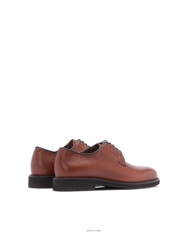 muži Lottusse obuv hnedá 0060N152 baltimore embossy grain teľacie derby
