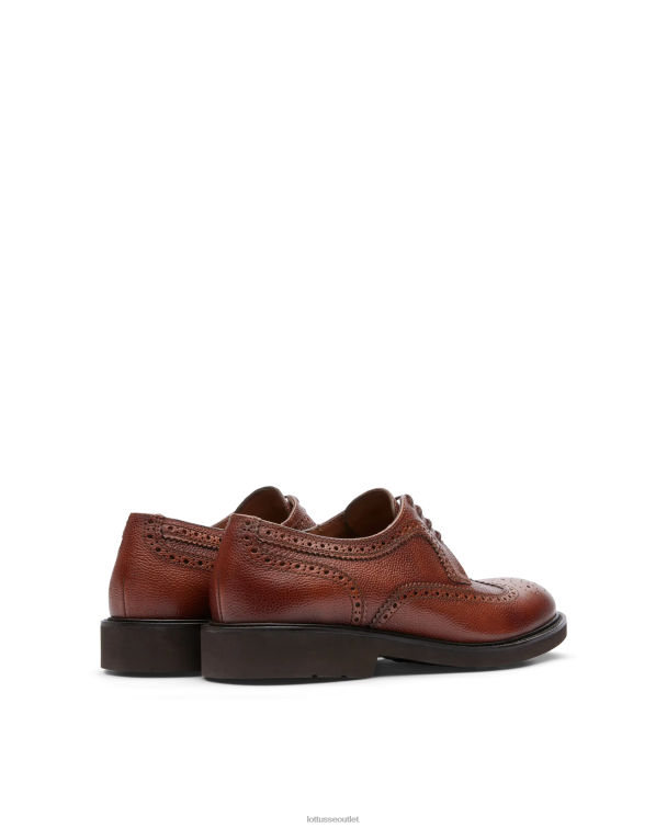 muži Lottusse obuv hnedá 0060N159 baltimore embossy grain teľacie derby