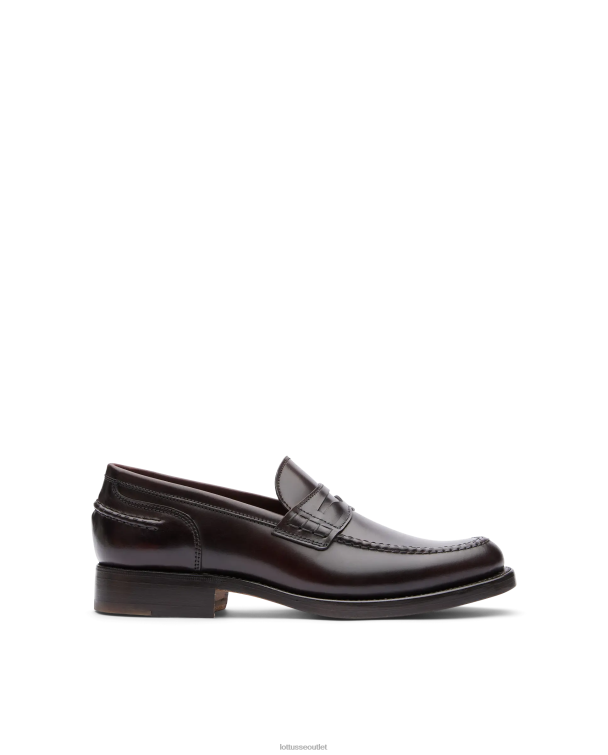 muži Lottusse obuv gaštanové 0060N60 kingstown shell horse cordovan čln topánky