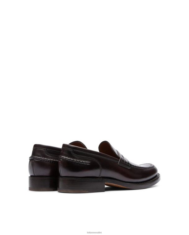muži Lottusse obuv gaštanové 0060N60 kingstown shell horse cordovan čln topánky