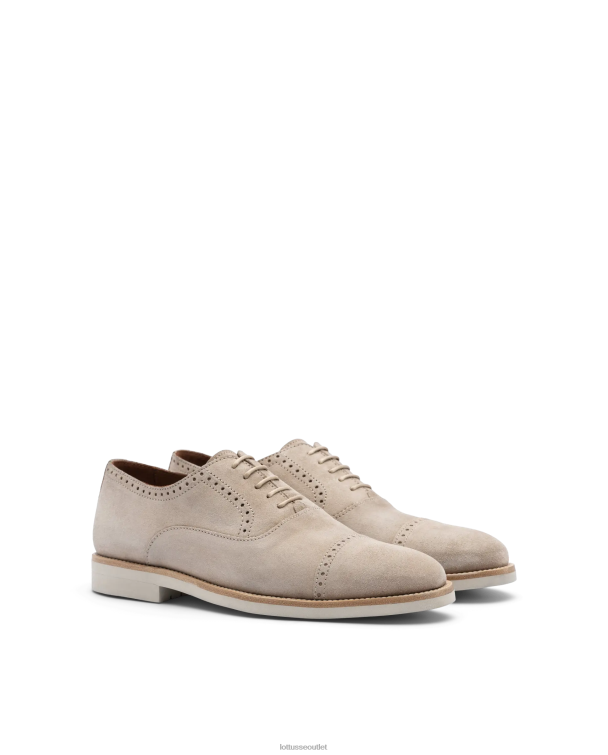 muži Lottusse obuv taupe 0060N79 benátsky štetec z embossy calf oxford