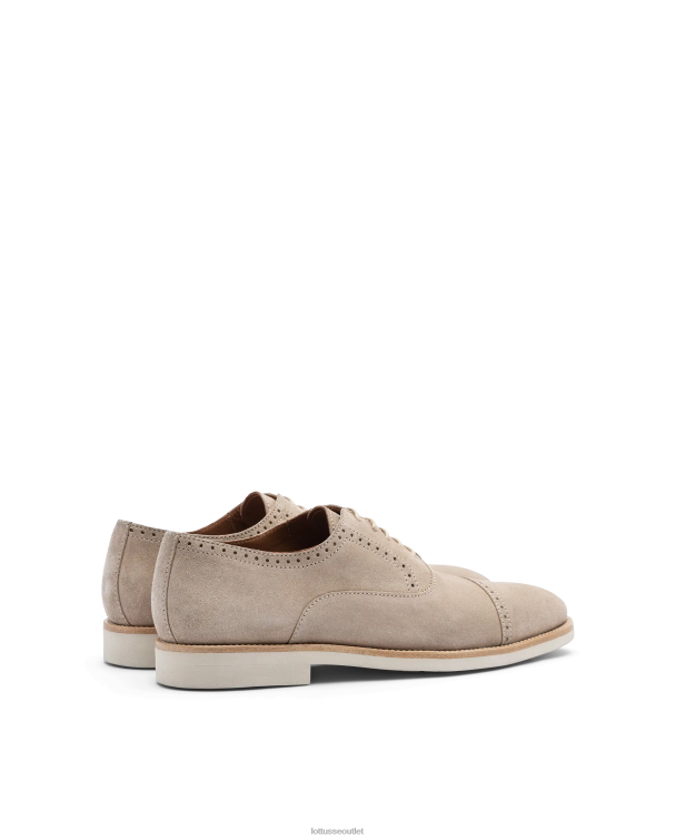 muži Lottusse obuv taupe 0060N79 benátsky štetec z embossy calf oxford