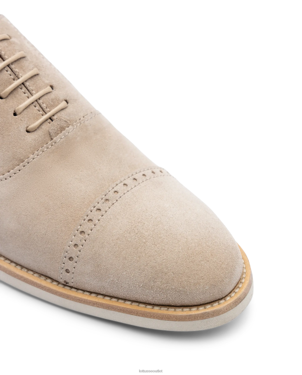 muži Lottusse obuv taupe 0060N79 benátsky štetec z embossy calf oxford