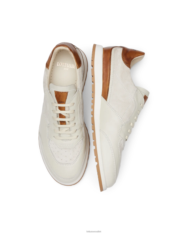 muži Lottusse obuv off white 0060N194 Mäkké lýtkové tenisky mancor