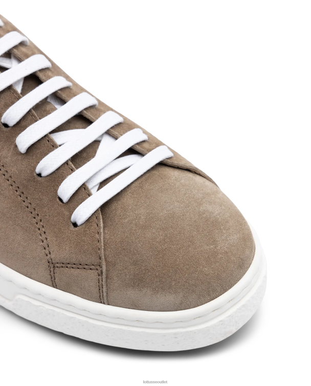 muži Lottusse obuv taupe 0060N107 semišové lýtkové tenisky torino