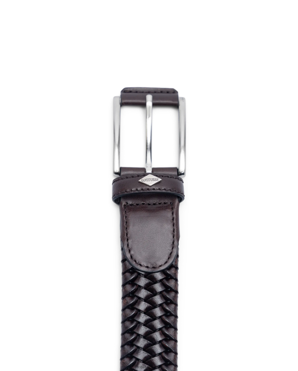 zber Lottusse príslušenstvo moka 0060N434 cinturon mesh vaqueta pletená