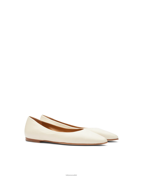 ženy Lottusse obuv off white 0060N264 mäkké balerínky bel lamb