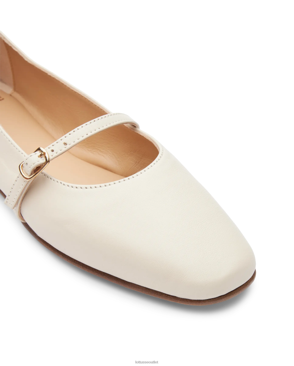 ženy Lottusse obuv off white 0060N268 goya mäkké jahňacie balerínky