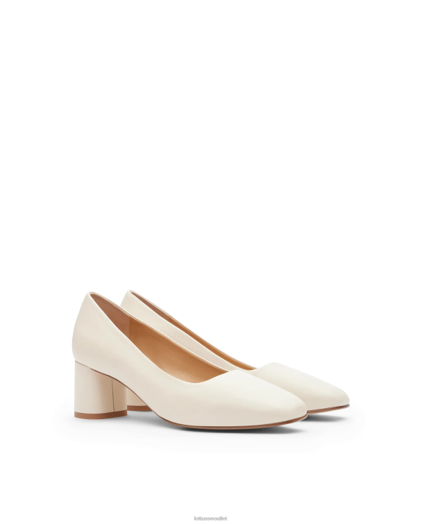 ženy Lottusse obuv off white 0060N282 mäkké lodičky nicole lamb