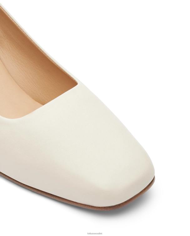 ženy Lottusse obuv off white 0060N282 mäkké lodičky nicole lamb