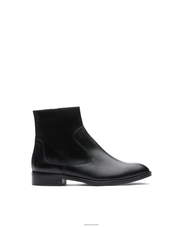 ženy Lottusse obuv čierna 0060N402 claire plain lýtkové členkové topánky
