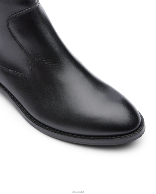 ženy Lottusse obuv čierna 0060N402 claire plain lýtkové členkové topánky