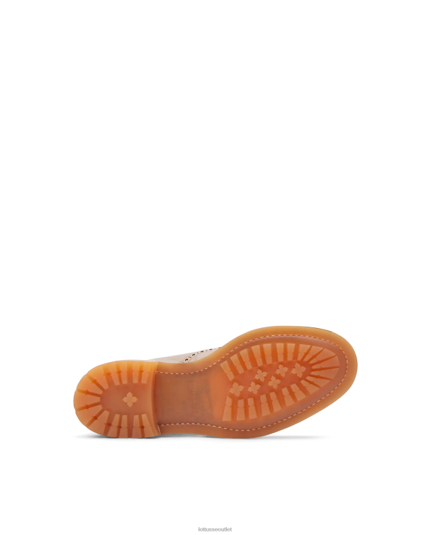 ženy Lottusse obuv taupe 0060N203 walton crust anilin embossy lýtkové členkové topánky