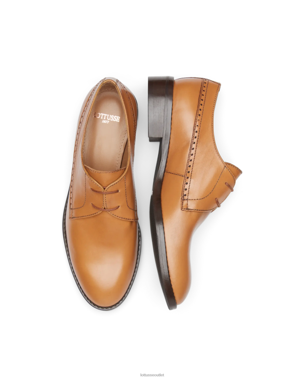 ženy Lottusse obuv hnedá 0060N395 Clare plain teľa derby