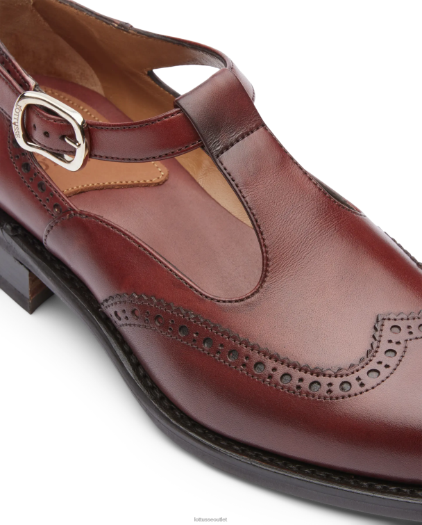 ženy Lottusse obuv gaštanové 0060N206 cambridge crust anilín embossy teľa mnísi
