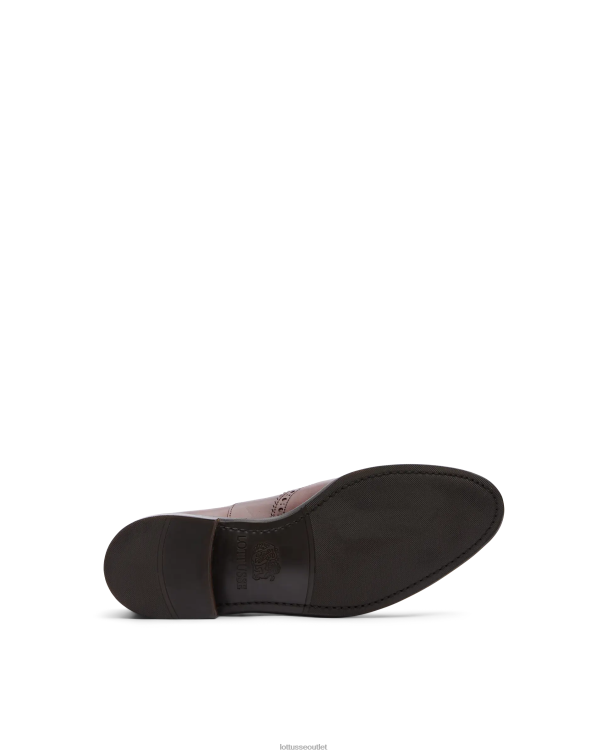 ženy Lottusse obuv gaštanové 0060N206 cambridge crust anilín embossy teľa mnísi