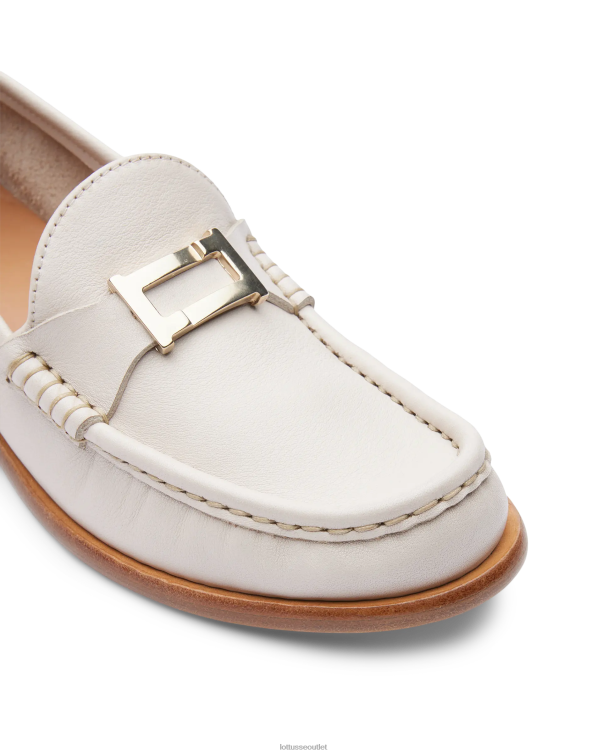 ženy Lottusse obuv off white 0060N235 lara grain mäkké teľacie mokasíny