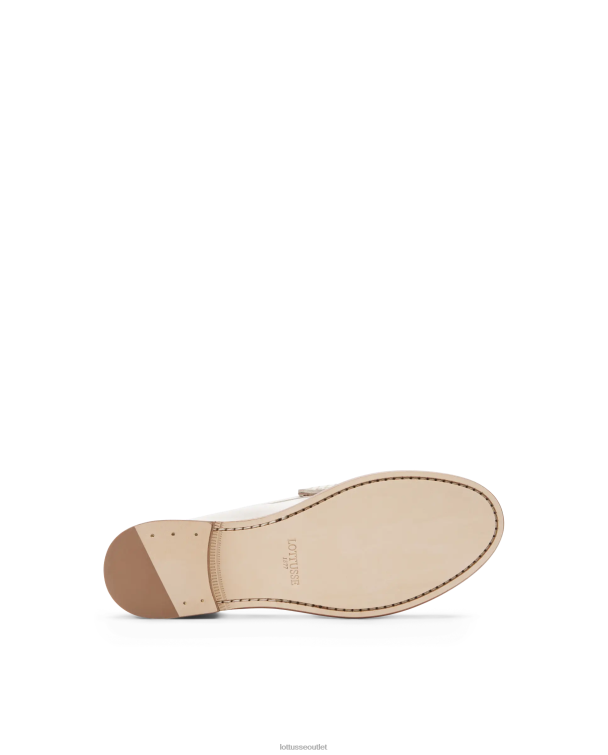 ženy Lottusse obuv off white 0060N235 lara grain mäkké teľacie mokasíny