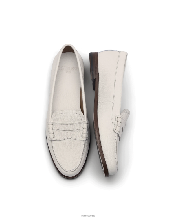 ženy Lottusse obuv off white 0060N237 liberty safian pečiatka teľa mokasíny