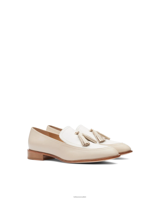 ženy Lottusse obuv off white 0060N243 claire plain teľa mokasíny