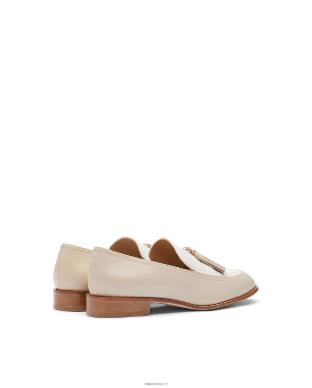 ženy Lottusse obuv off white 0060N243 claire plain teľa mokasíny