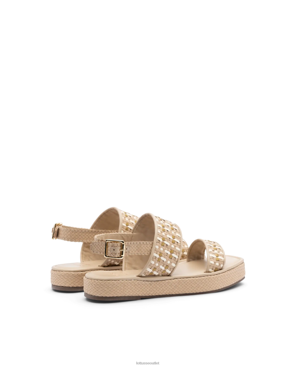ženy Lottusse obuv off white 0060N321 špeciálne zapletané kozie sandále