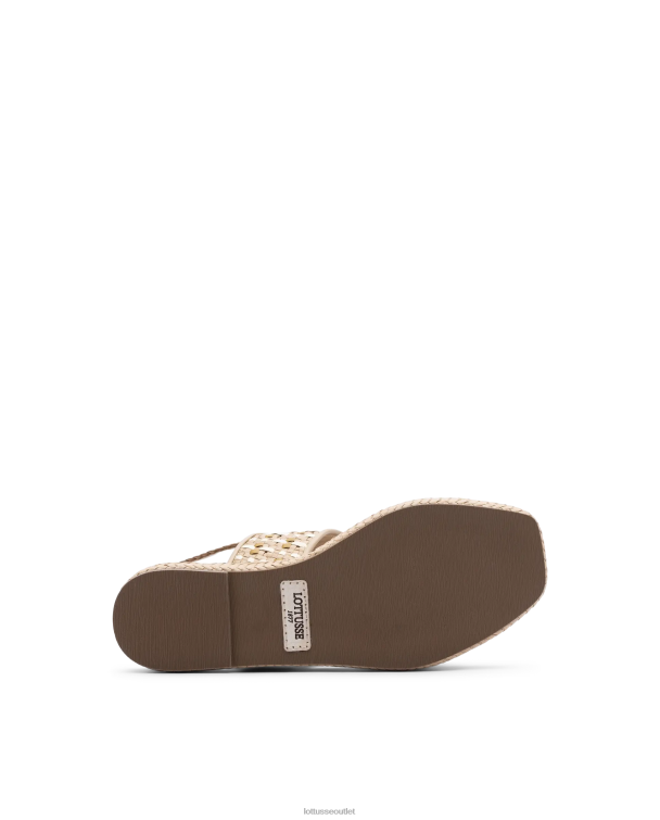 ženy Lottusse obuv off white 0060N321 špeciálne zapletané kozie sandále