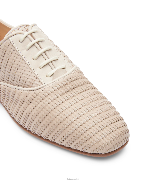 ženy Lottusse obuv off white 0060N270 oxfordská goya teľacia sieťovina