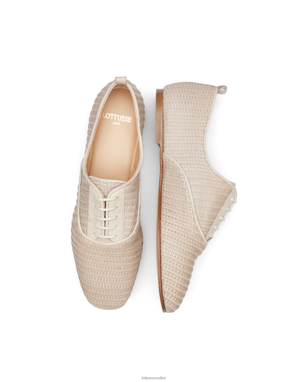 ženy Lottusse obuv off white 0060N270 oxfordská goya teľacia sieťovina