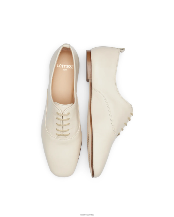 ženy Lottusse obuv off white 0060N273 goya jahňacina mäkký oxford