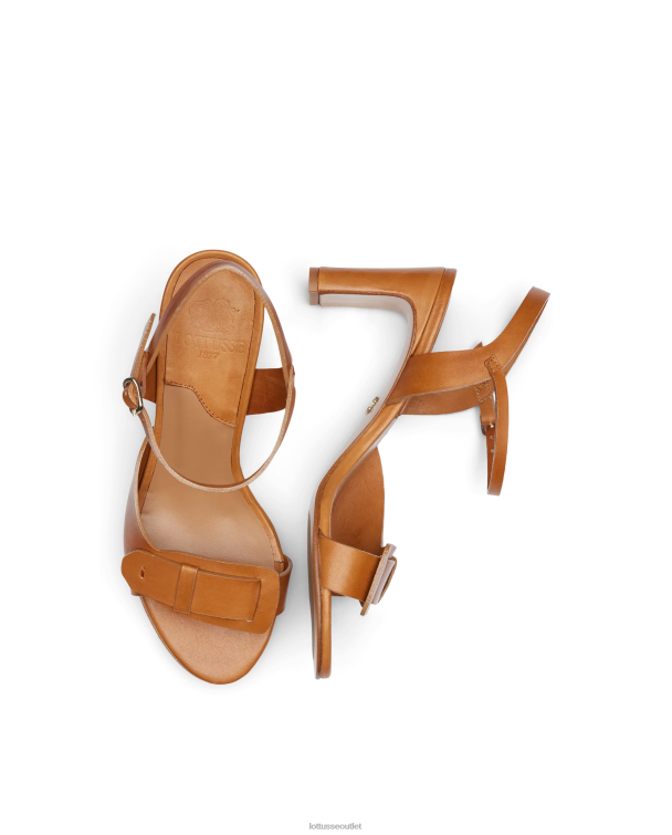 ženy Lottusse obuv hnedá 0060N219 smithson crust anilínové lýtkové sandále