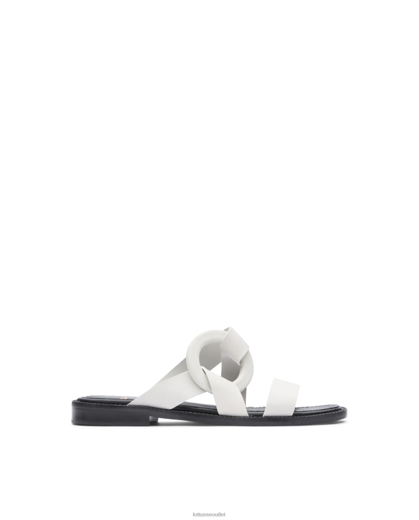 ženy Lottusse obuv off white 0060N247 etnické jednoduché lýtkové sandále