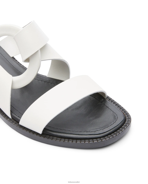 ženy Lottusse obuv off white 0060N247 etnické jednoduché lýtkové sandále