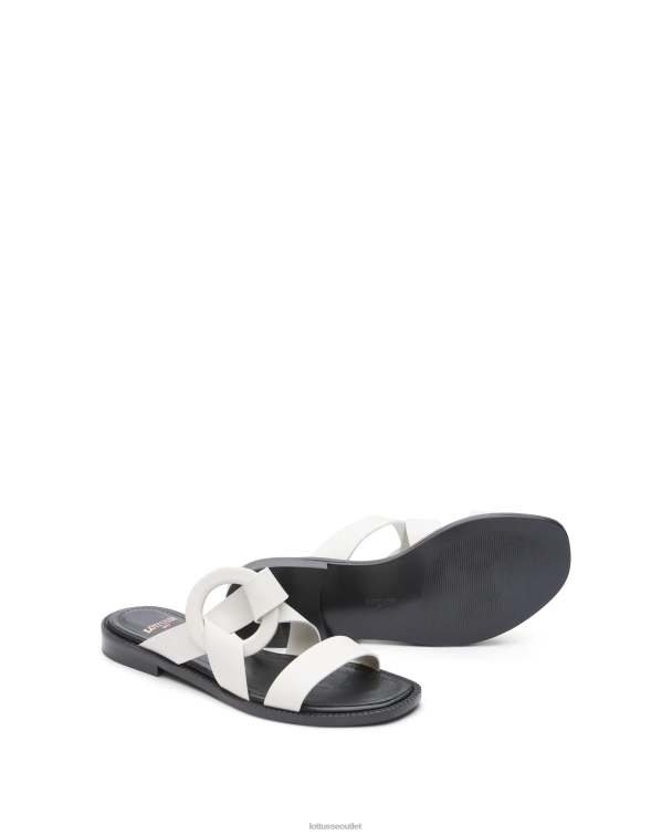 ženy Lottusse obuv off white 0060N247 etnické jednoduché lýtkové sandále