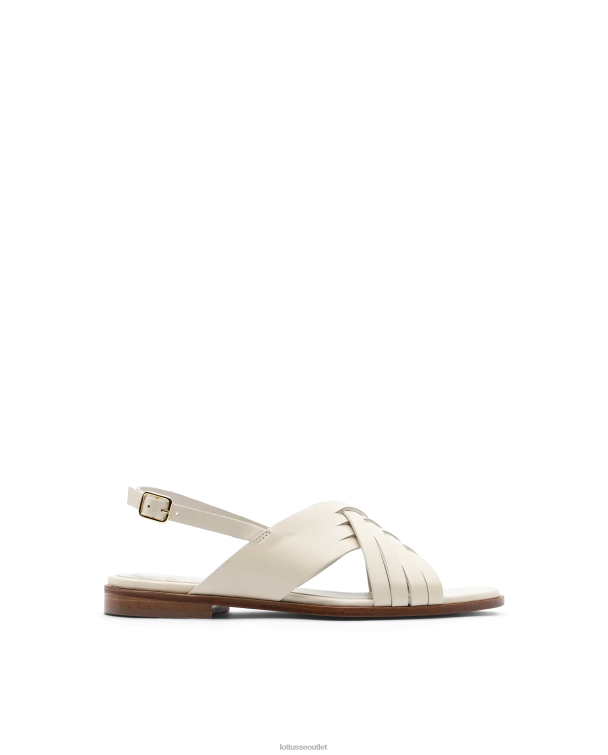 ženy Lottusse obuv off white 0060N256 nylonové mäkké jahňacie sandále