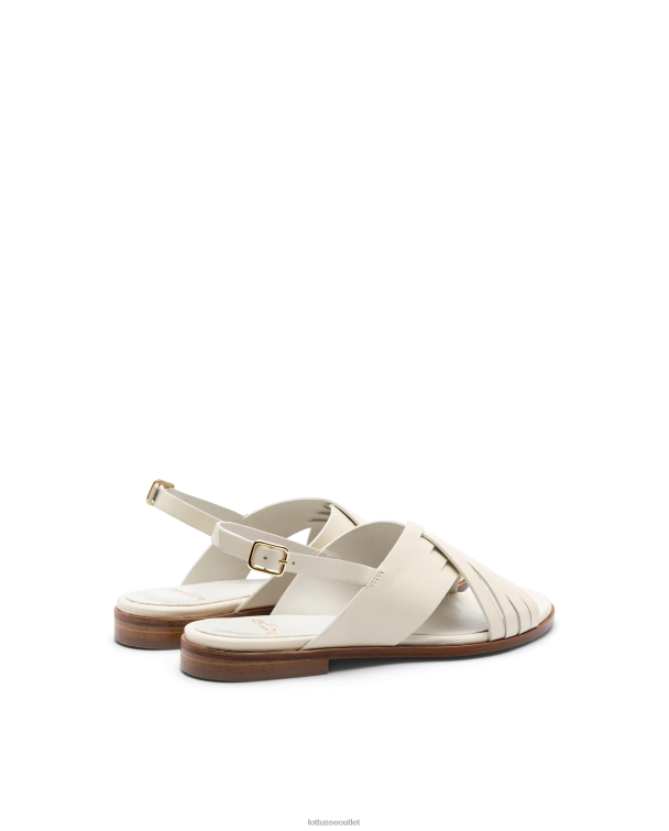 ženy Lottusse obuv off white 0060N256 nylonové mäkké jahňacie sandále