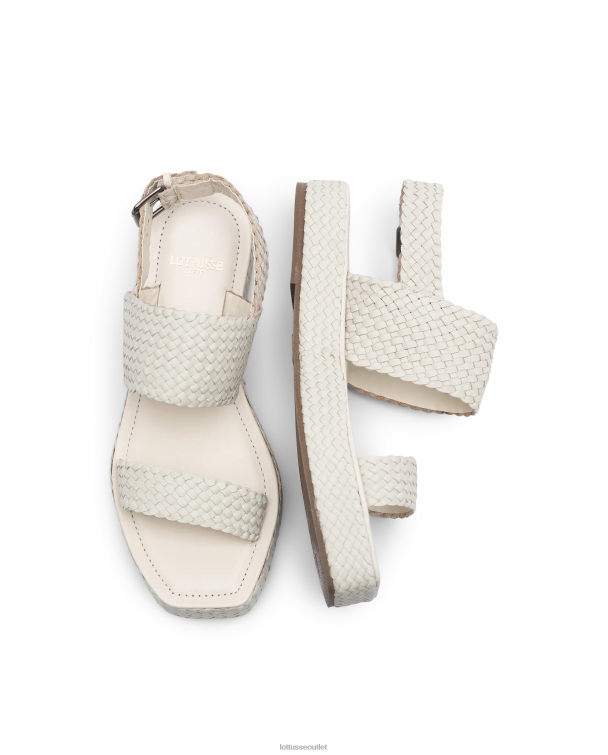ženy Lottusse obuv off white 0060N260 mäkké sandále steffy lamb