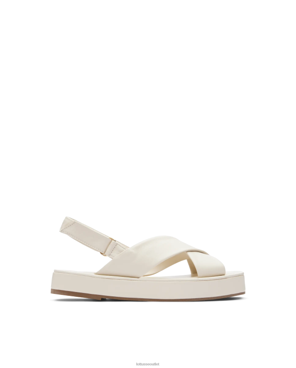 ženy Lottusse obuv off white 0060N261 mäkké sandále steffy lamb
