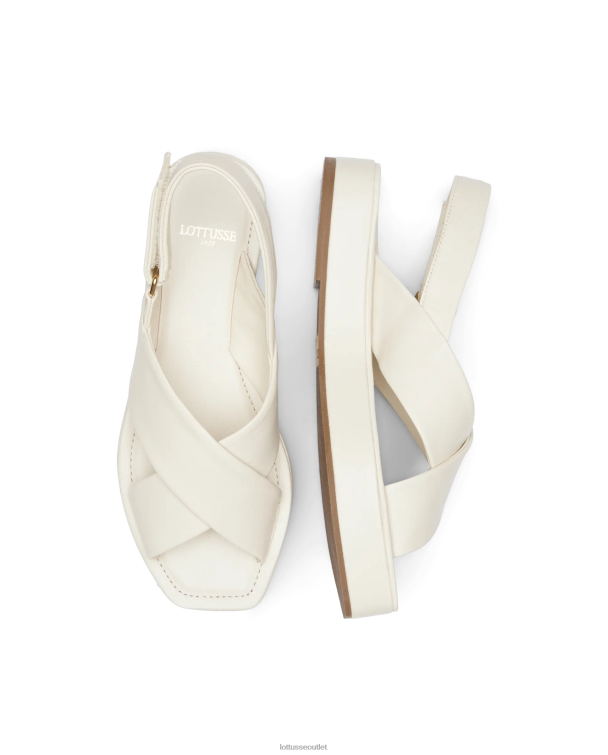 ženy Lottusse obuv off white 0060N261 mäkké sandále steffy lamb