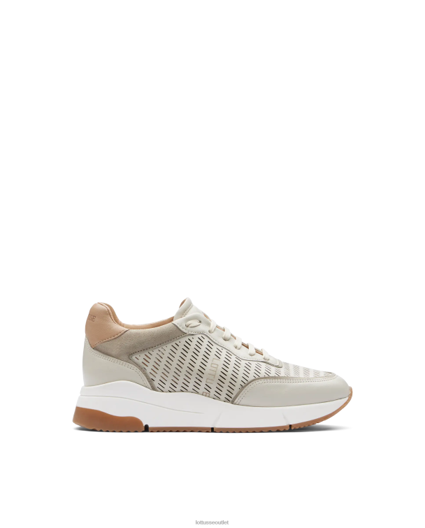 ženy Lottusse obuv off white 0060N304 mäkké tenisky diana na lýtkach