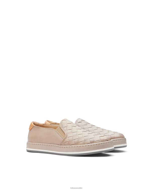ženy Lottusse obuv off white 0060N308 libby lamb kožené tenisky zo sieťoviny