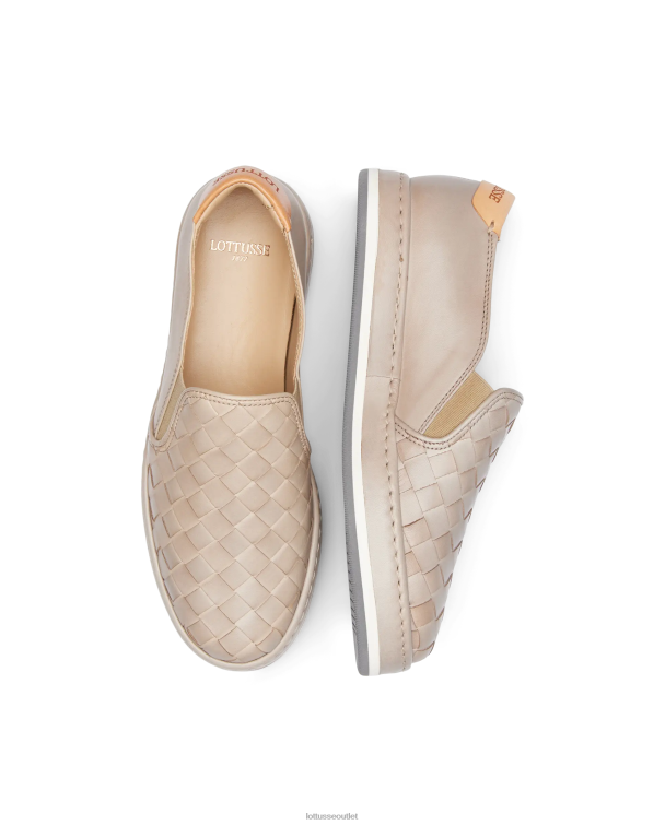 ženy Lottusse obuv off white 0060N308 libby lamb kožené tenisky zo sieťoviny