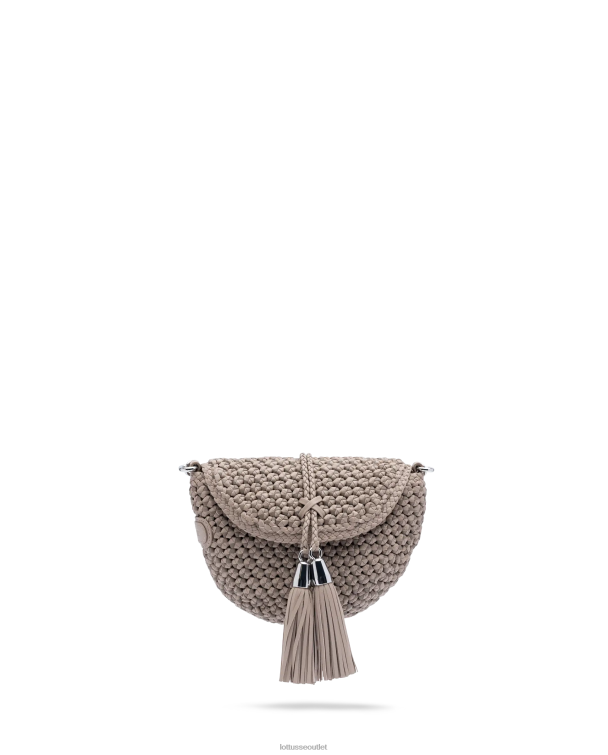 ženy Lottusse príslušenstvo béžová 0060N342 noodbag merino lamb mäkká crossbody kabelka