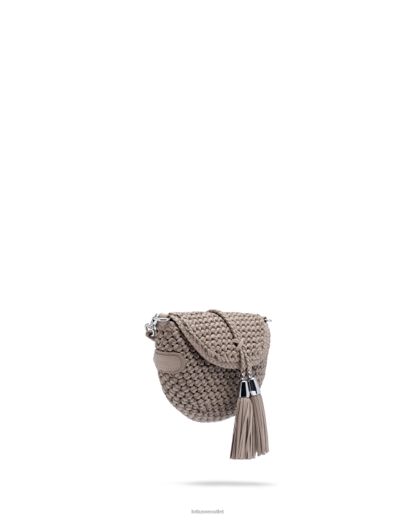 ženy Lottusse príslušenstvo béžová 0060N342 noodbag merino lamb mäkká crossbody kabelka