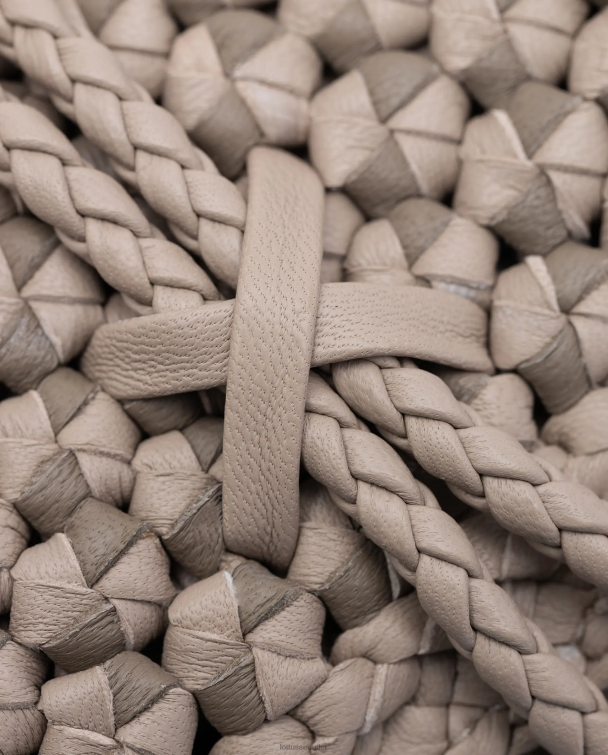 ženy Lottusse príslušenstvo béžová 0060N342 noodbag merino lamb mäkká crossbody kabelka