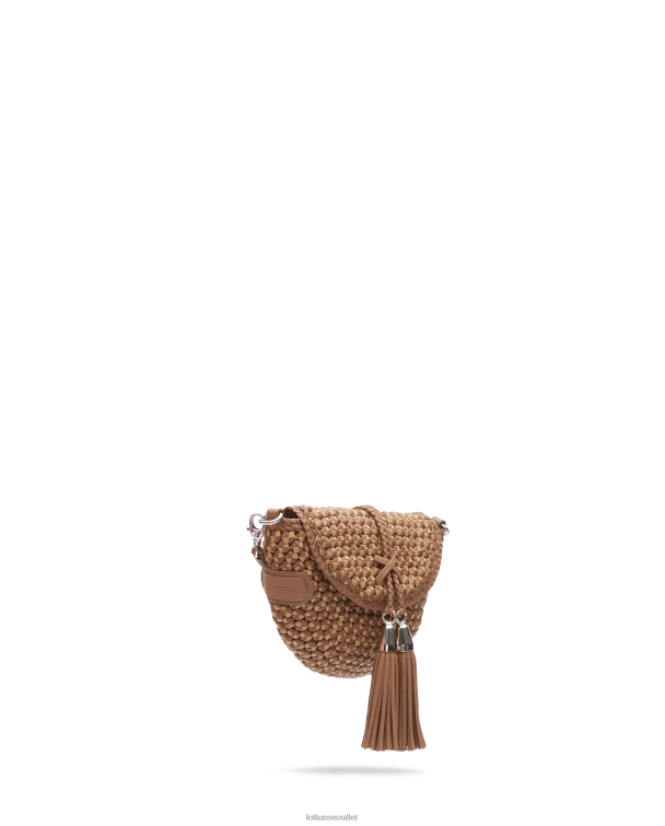ženy Lottusse príslušenstvo hnedá 0060N340 noodbag merino lamb mäkká crossbody kabelka