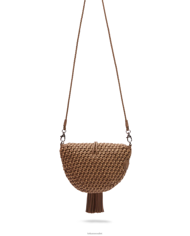 ženy Lottusse príslušenstvo hnedá 0060N340 noodbag merino lamb mäkká crossbody kabelka