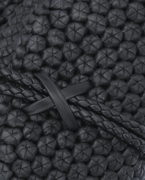 ženy Lottusse príslušenstvo čierna 0060N336 noodbag merino lamb mäkká crossbody kabelka